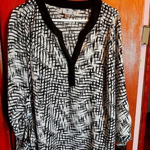 Black and White Dress Shirt